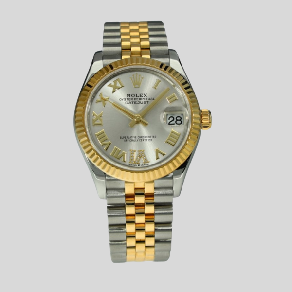 Rolex 278273 Silver Diamond 6 Datejust 31mm 2022