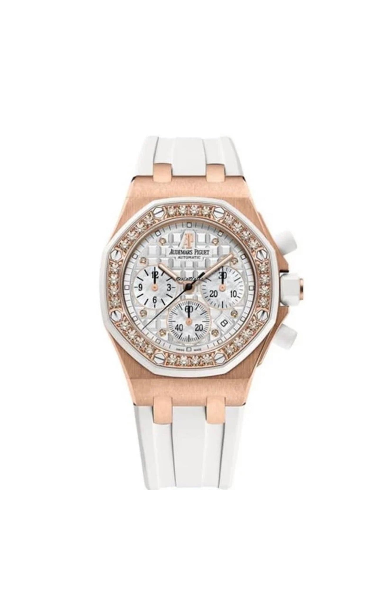 Audemars Piguet 260480K Cream Diamond Dot Royal Oak 37mm
