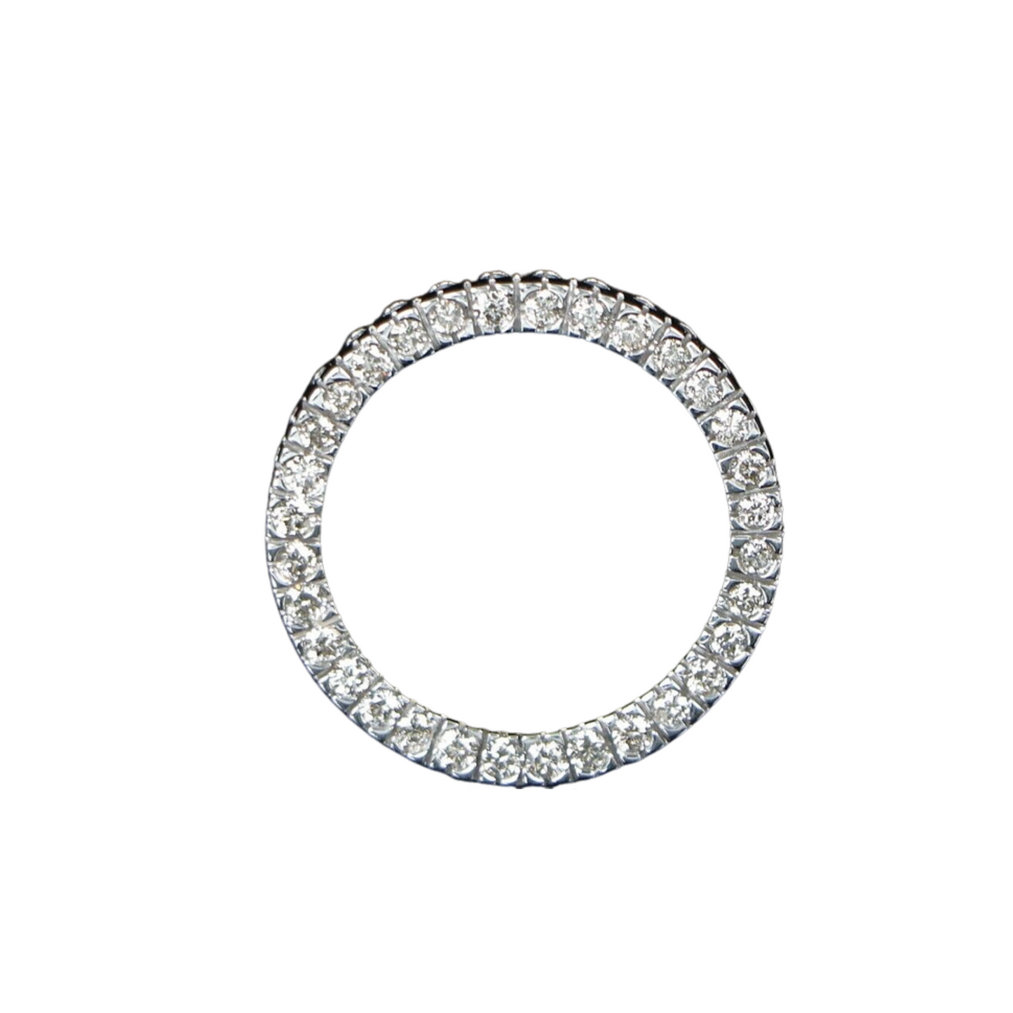 Non Branded BAND RING WITH DIAMONDS Wg & Diamonds White Gold Ring Diamonds