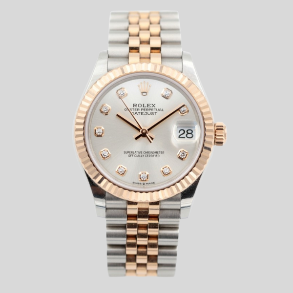 Rolex 178271 Silver Diamond Dot Dial Datejust 31mm 2013