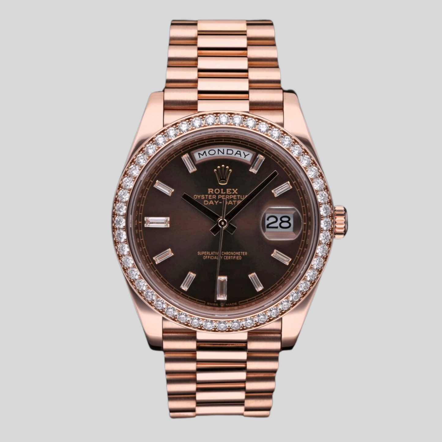 Rolex 228235RBR Choco Baguette Day-Date 40mm 2022