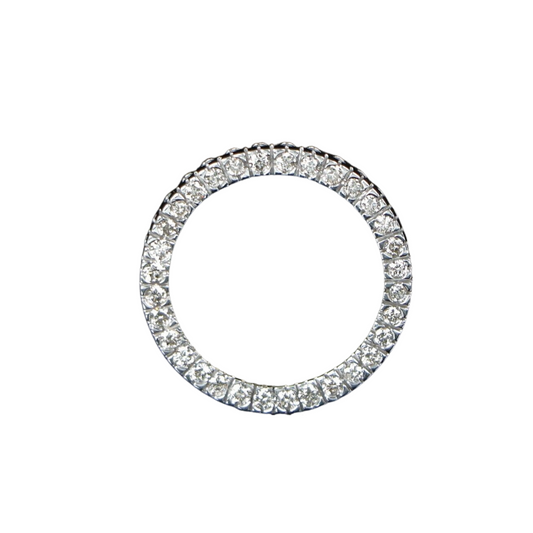 Non Branded BAND RING WITH DIAMONDS Wg & Diamonds White Gold Ring Diamonds