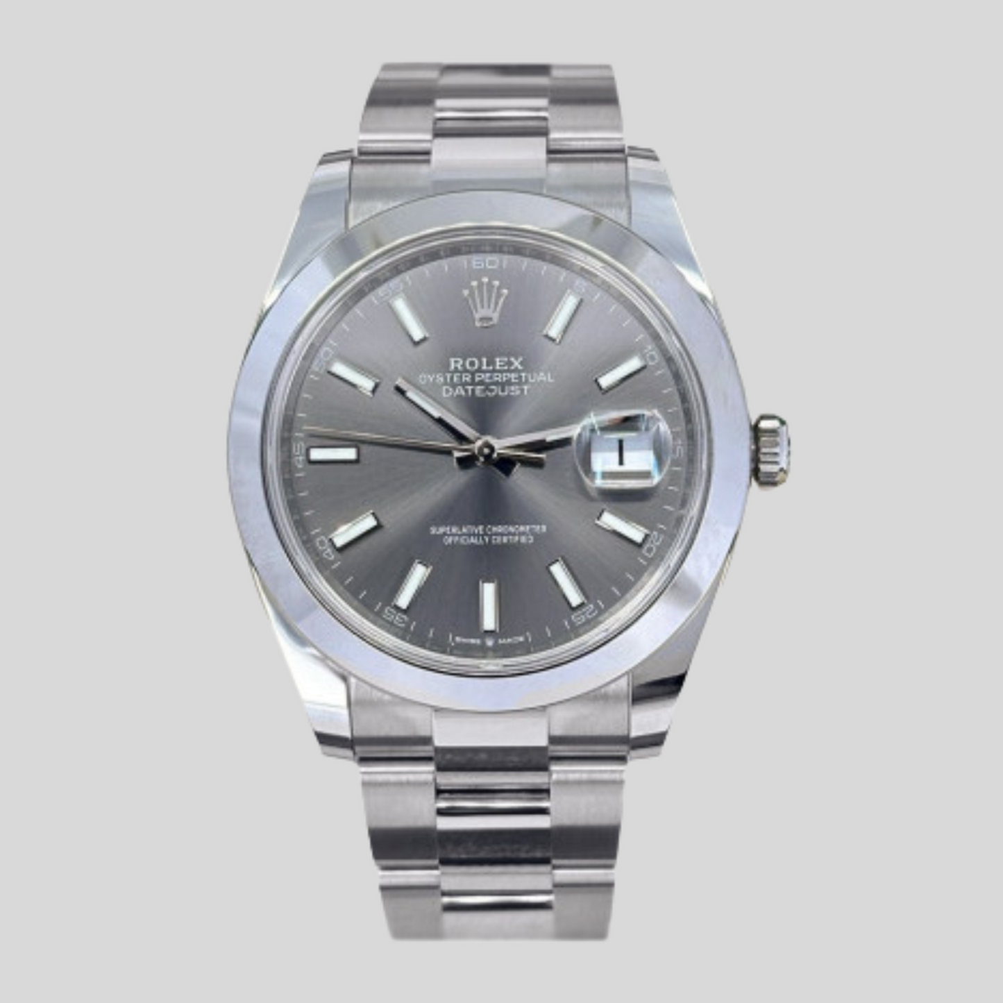 Rolex 126300 Rhodium Baton Datejust 41mm 2024