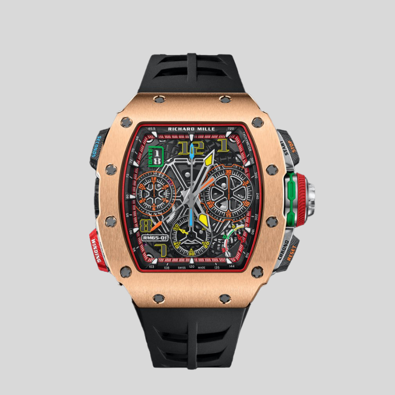 Richard Mille MON-01855 Rose Gold & Carbon RM65-01 44mm 2024