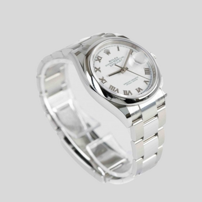 Rolex 116200 White Roman Numeral Datejust 36mm 2007