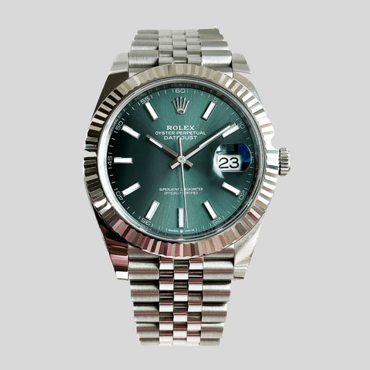 Rolex 126334 Mint Green Datejust 41mm 2024