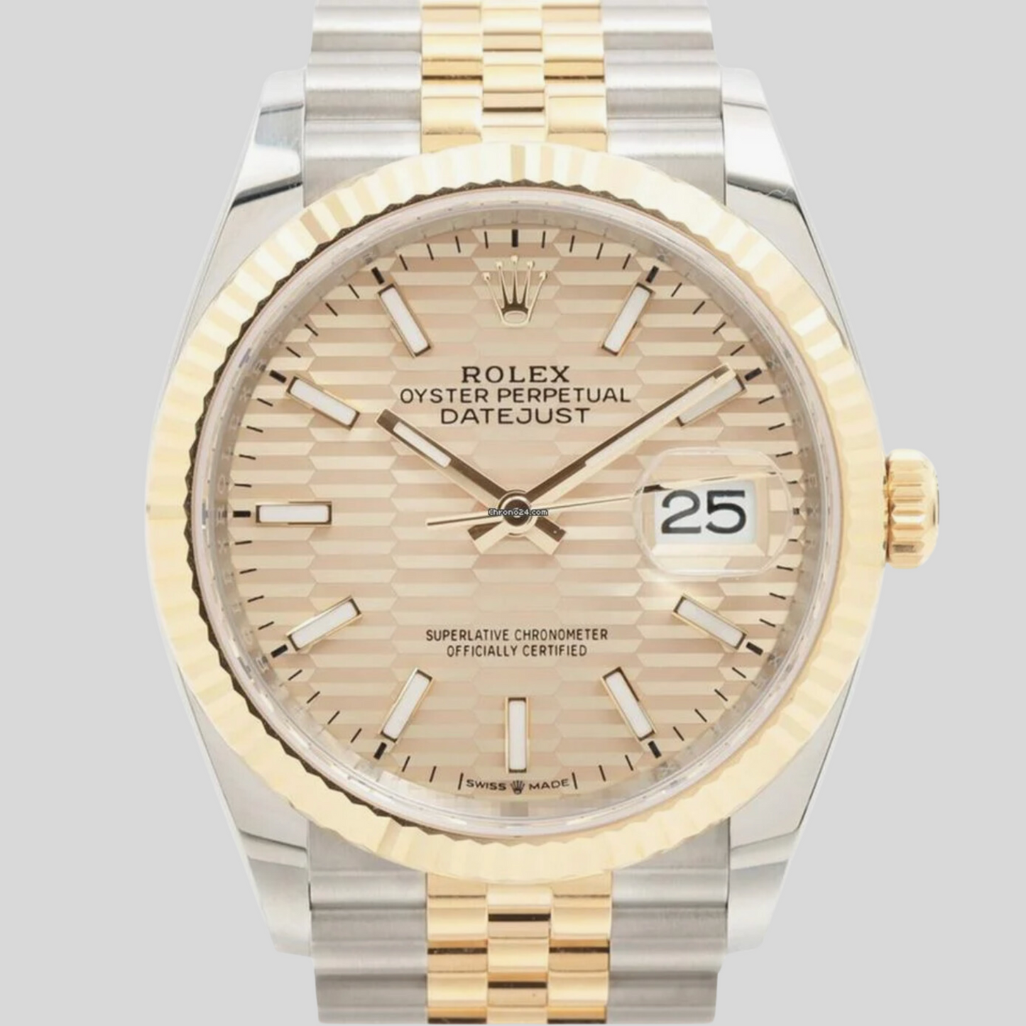 Rolex 126233 Champagne Motif Datejust 36mm 2024