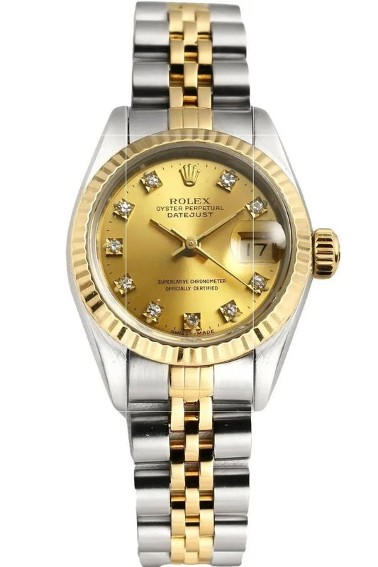 Rolex 178273 Champagne Diaind Dit Dial Datejust 31mm 2015