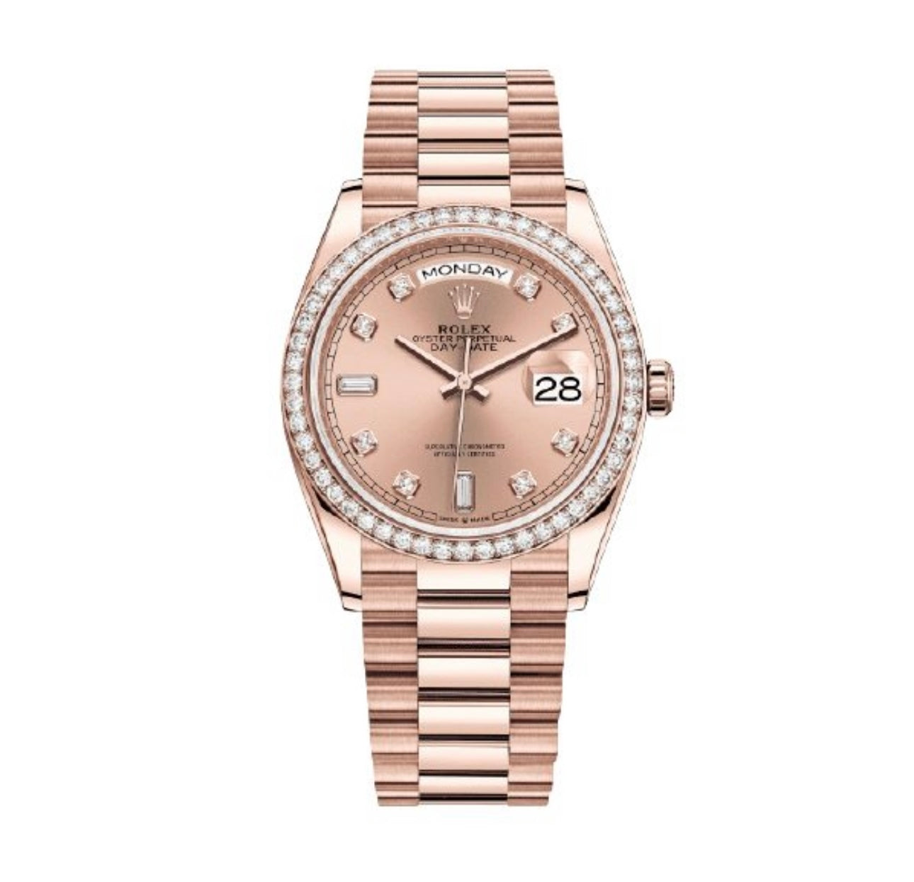 Rolex 128345RBR Rose/sundust Day Date 36mm 2022