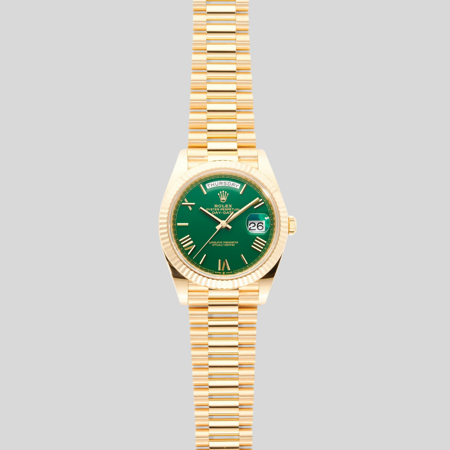 Rolex 228238 Flat Green Day-Date 40mm 2024