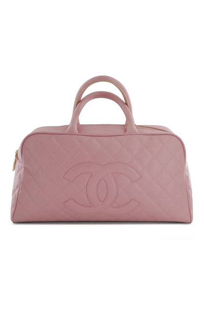 Chanel PINK CAVIAR BOWLING BAG Pink Pink Caviar Bowling Bag