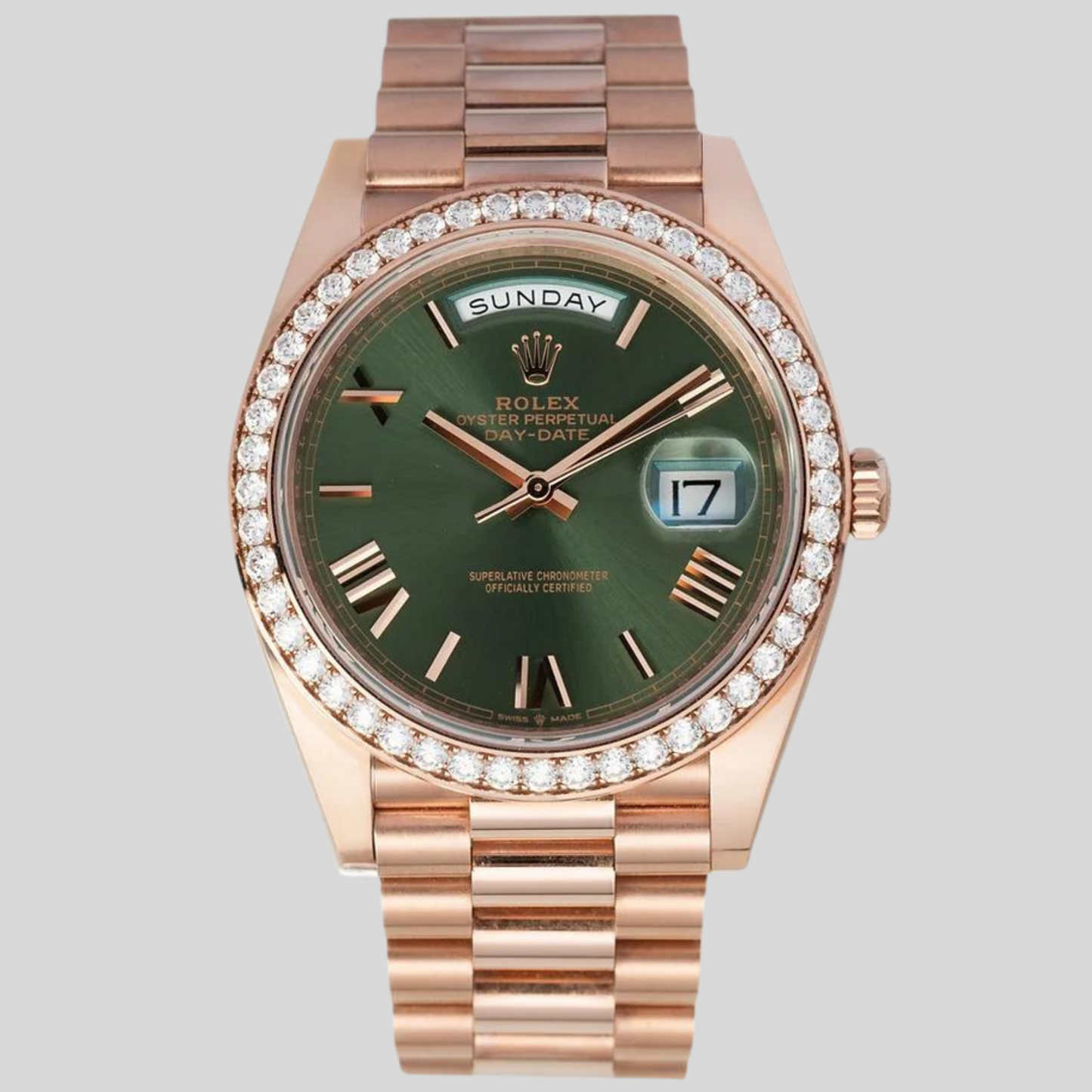 Rolex 228235RBR Olive Day-Date 40mm