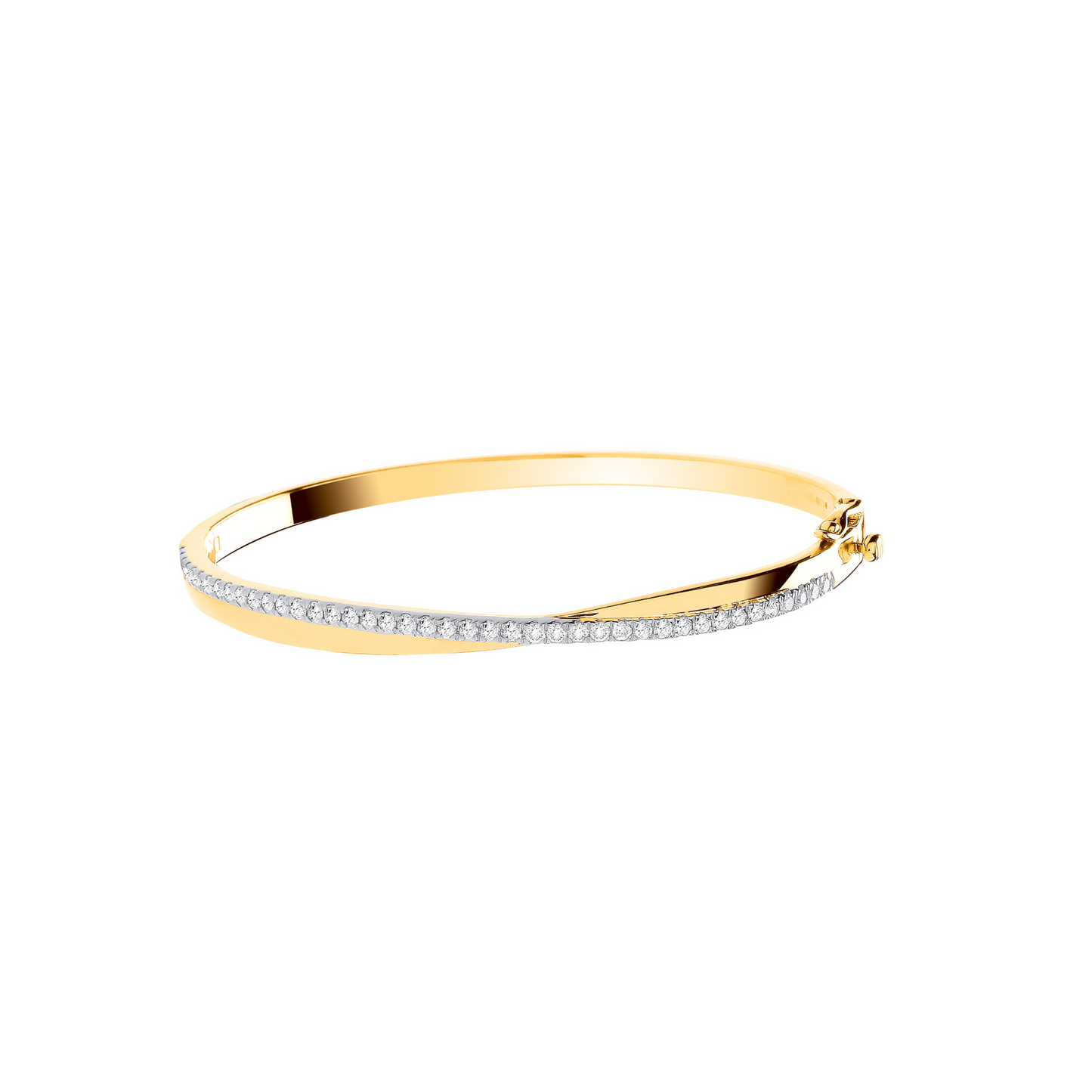 9ct Yellow Gold 1.00ctw Bangle