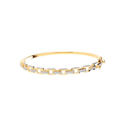 9ct Yellow Gold 0.50ctw Bangle