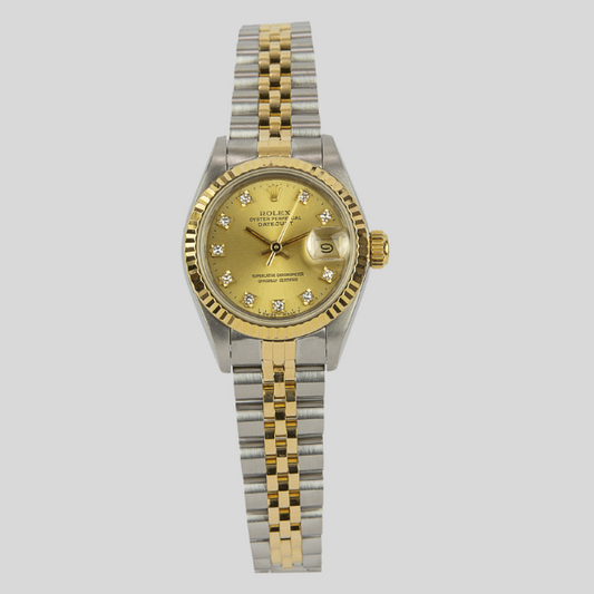 Rolex 178273 Champagne Diaind Dit Dial Datejust 31mm 2015