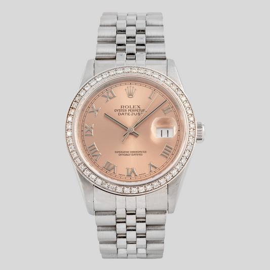 Rolex 116244 Salmon Roman Datejust 36mm 2013