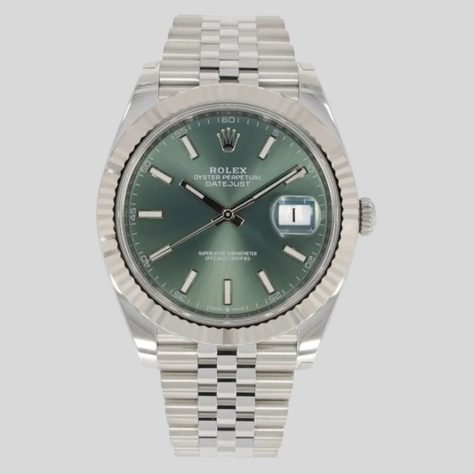 Rolex 126334 Mint Green Datejust 41mm 2024