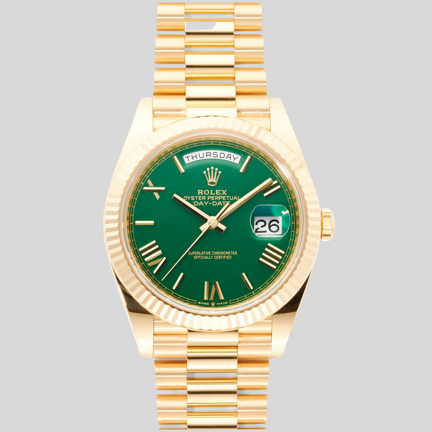 Rolex 228238 Flat Green Day-Date 40mm 2024